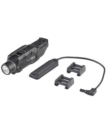 Streamlight 69447 TLR-2 RM w/Laser Black Aluminum, 1,000 Lumens White LED Bulb/Red Laser, 297 Meters Beam, Picatinny Rail Mount