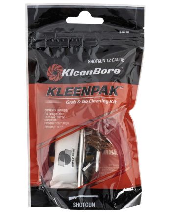 KleenBore SK21610 Grab &amp; Go Cleaning Kit 12 Gauge Shotgun 10 Per Pack