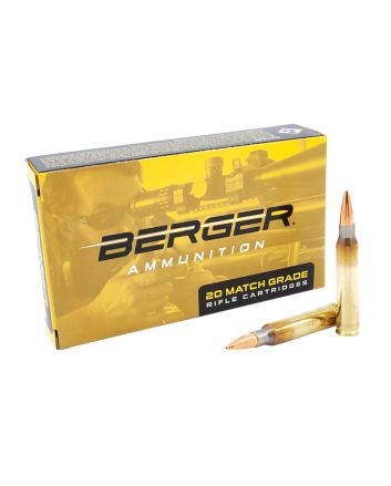 Berger Bullets 23020 Target Rifle 223Rem 73gr Boat Tail 20 Per Box/10 Case