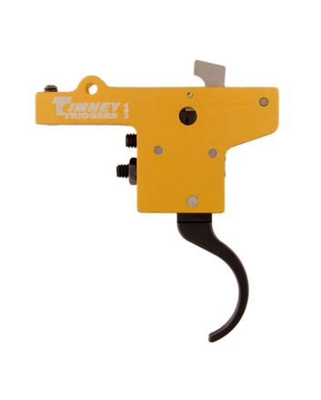 Timney Triggers 201 FeatherweightCurved Trigger with 3 lbs Draw Weight &amp; Yellow/Black Finish for Mauser 98FN