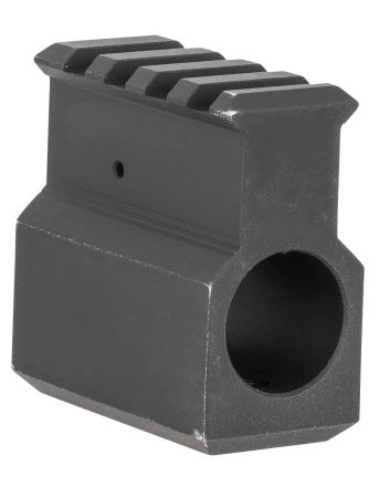 LBE Unlimited ARRGBUH Railed Gas Block Upper Receiver Height AR Platform Black Anodized Aluminum