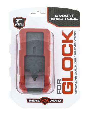 Real Avid AVGLOCKMT Smart Mag ToolCompatible w/Glock, Gray/Red Plastic