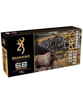 Browning Ammo B192500682 Long Range Pro Hunter 6.8Western 175gr Sierra Tipped GameKing 20 Per Box/10 Case