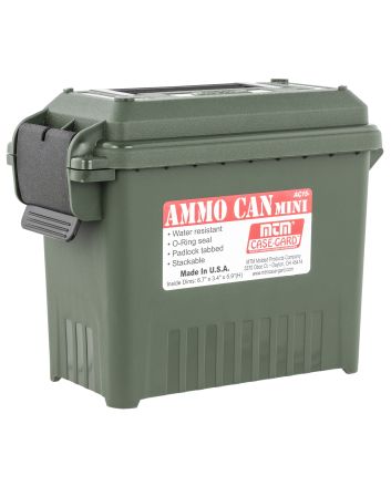 MTM Case-Gard AC1511 Ammo Can Mini Multi-Caliber Forest Green Polypropylene
