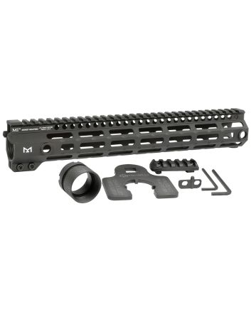 Midwest Industries MIG4M12625 Tactical G4M Handguard AR-15 Black Hardcoat Anodized Black 12.6" 6061-T6 Aluminum M-LOK