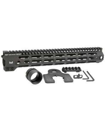 Midwest Industries MIG4M13375 Tactical G4M Handguard AR-15 Black Hardcoat Anodized Black 13.3" 6061-T6 Aluminum M-LOK