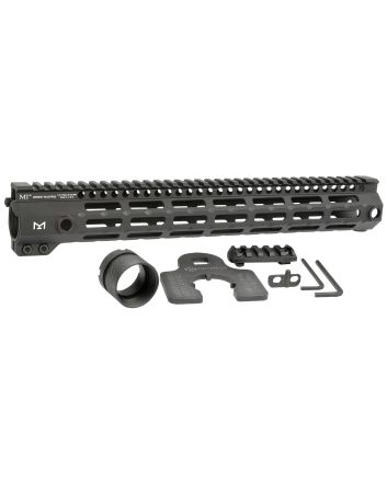 Midwest Industries MIG4M14 Tactical G4M Handguard AR-15 Black Hardcoat Anodized Black 14" 6061-T6 Aluminum M-LOK