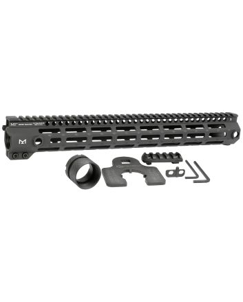 Midwest Industries MIG4M15 Tactical G4M Handguard AR-15 Black Hardcoat Anodized Black 15' 6061-T6 Aluminum M-LOK