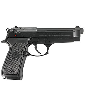 Beretta USA J92F300M 92FSFull Size Frame 9mm Luger 15+1 4.90" Black Bruniton Barrel, Serrated Steel Slide, Frame w/Beavertail, Ambidextrous USA Made