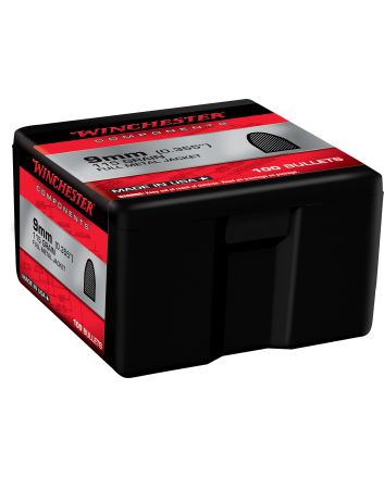 Winchester Ammo WB9FB115X Centerfire Handgun Reloading 9mm 115gr Full Metal Jacket 100 Per Box/10 Case