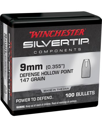 Winchester Ammo WB9ST147X Centerfire Handgun Reloading 9mm 147gr Silvertip Hollow Point 100 Per Box/10 Case