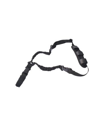 Rukx Gear ATICT1PSB Tactical Single Point Sling Black Nylon Adjustable Bungee