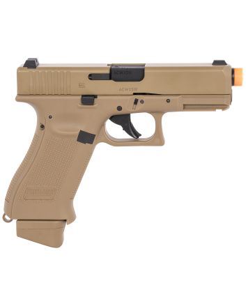 Umarex Glock Air Guns 2276338 G19X Gen5 Air Soft CO2 6mm, 14+1, Steel Slide, Coyote Tan Polymer Frame, Coyote Polymer Grips