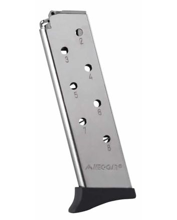 Mec-Gar MGBT3808N Standard8rd Detachable w/Finger Rest 380 ACP Fits Bersa Thunder Nickel Carbon Steel