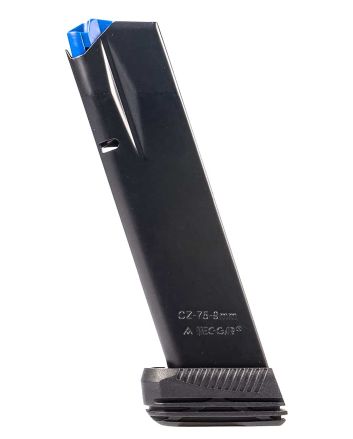 Mec-Gar MGCZ7519M Standard19rd Extended 9mm Luger Fits CZ75B/CZ Shadow 2/CZ 75 SP-01/CZ Shadow/CZ 85B Blued w/Anti-Friction Coating Carbon Steel