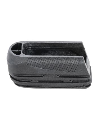 Mec-Gar F42241SET Plus-2 Drop Protection System made of Polycarbonate with Black Finish &amp; Grooves for Mec-Gar Beretta, CZ, Sig, Taurus &amp; WitnessPolymer Floor Plate Magazines