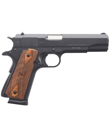 Charles Daly 440111 1911 Field Grade 45 ACP 8+1 5" Stainless Steel Barrel, Black Serrated Steel Slide, Black Steel Frame w/Beavertail, Walnut Diamond Checkered Grip