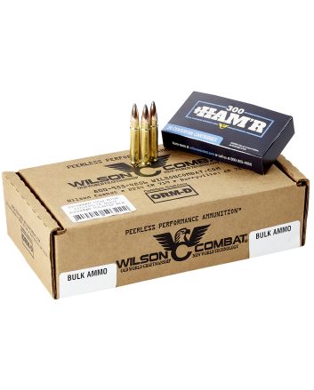 Wilson Combat A300HMR150BTSP HAM'R Boat Tail 300 HAM'R 150 gr Speer Boat Tail Soft Point 20 Per Box/ 10 Case