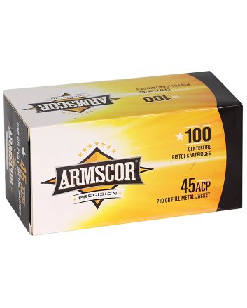 Armscor 50443 Precision Value Pack 45ACP 230gr Full Metal Jacket 100 Per Box/12 Case