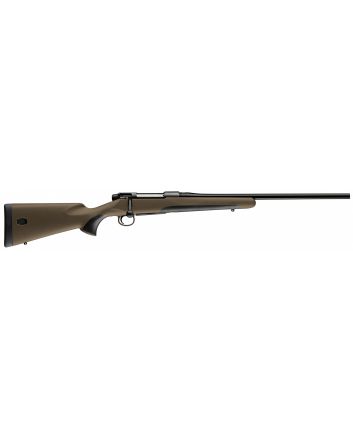 Mauser M18S65CT M18 Savanna Full Size 6.5 Creedmoor 5+1 22" Black Threaded Barrel, Black Steel Receiver, Brown Fixed Polymer Stock