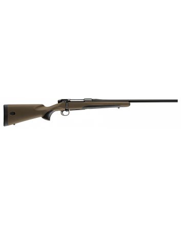 Mauser M18S65PT M18 Savanna Full Size 6.5 PRC 4+1 24.40" Black Threaded Barrel, Black Steel Receiver, Brown Fixed Synthetic Stock