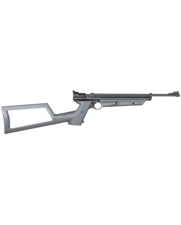 Crosman 2289CKFT Pump Airgun Drifter Kit Pump 22 1rd Shot Black Black Receiver Gray Fixed Carbon Fiber Wrapped Stock