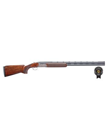 Rizzini USA 670112 Venus Ladies Sporter Compact 12 Gauge Break Open 2.75" 2rd 30" Gloss Blued Vent Rib Barrel, Coin Anodized Silver Engraved Steel Receiver, Fixed w/Pistol Grip Turkish WalnutStock