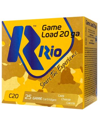 Rio Ammunition RC206 Game Load20Gauge 2.75" 1oz 6Shot 25 Per Box/10 Case