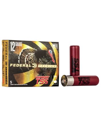 Federal PTSSX195F79 Premium Turkey Heavyweight TSS 12Gauge 3.50" 2 1/2oz 7/9Shot 5 Per Box/50 Case