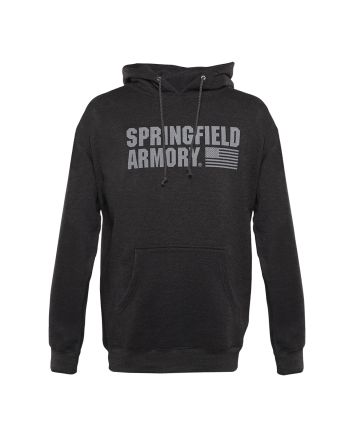 Springfield Armory GEP1663S Springfield Flag Logo Men's Charcoal Gray Long Sleeve Small