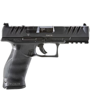 Walther Arms 2858126 PDP Optic Ready 9mm Luger 4.50" 10+1 Black Black Steel Slide Performance Duty Textured Black Polymer Grip