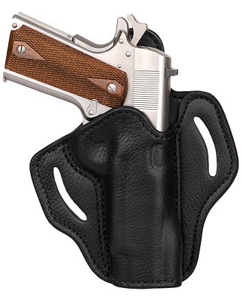 1791 Gunleather UCBH1NSBR Ultra CustomOWB Size 01 Night Sky Black Leather Belt Clip Fits 1911 Right Hand