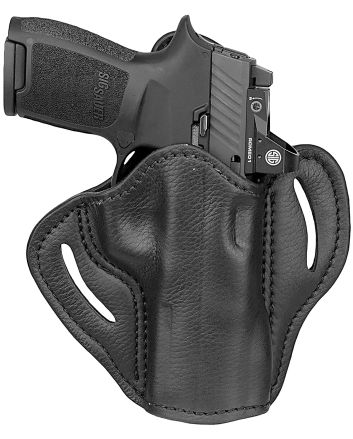 1791 Gunleather UCBH24NSBR Ultra CustomOWB Size 2.4 Night Sky Black Leather Belt Slide Fits Sig P320 Fits Springfield XD-M Right Hand