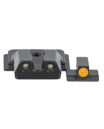 Meprolight USA 417703131 Hyper-BrightGreen Tritium Orange Outline Front Sight-Green Tritium Black Outline Rear Smith &amp; Wesson M&amp;P Shield