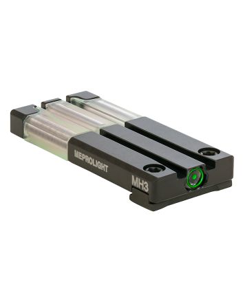 Meprolight USA 631053108 FT Bullseye Rear SightGreen Tritium/Fiber Optic Glock MOS