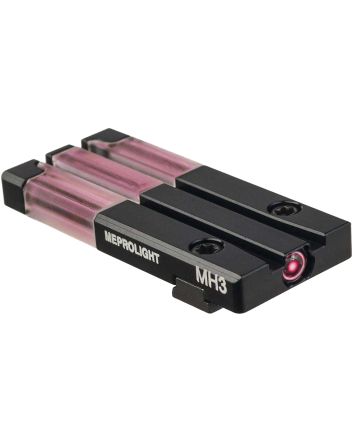 Meprolight USA 631053408 FT Bullseye Rear Sight Red Tritium/Fiber Optic Glock MOS