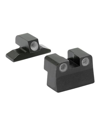 Meprolight USA 102423101 Tru-DotGreen Tritium White Outline Front Sight-Green Tritium White Outline Rear Sight Bersa Thunder 380