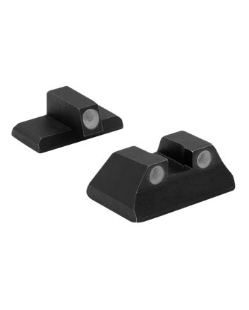 Meprolight USA 115193101 Tru-DotGreen Tritium White Outline Front Sight-Green Tritium White Outline Rear Sight H&amp;K P2000/P2000 SK