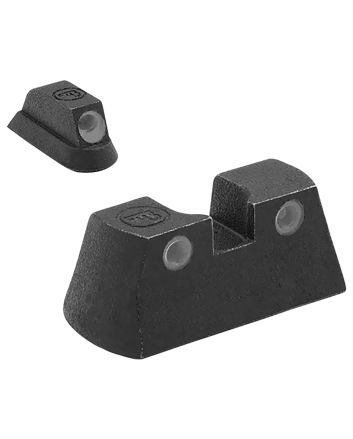 Meprolight USA 177753101 Tru-DotGreen Tritium White Outline Front Sight-Green Tritium White Outline Rear Sight CZ P-01