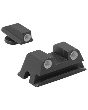 Meprolight USA 188023101 Tru-DotGreen Tritium White Outline Front Sight-Green Tritium White Outline Rear Sight Walther Arms PPS/PPX/Creed
