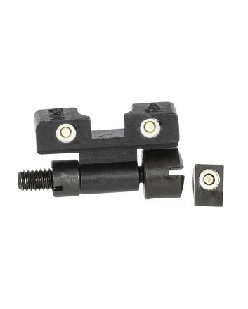 Meprolight USA 227703101 Tru-Dot Adjustable SightsGreen Tritium White Outline Front Sight-Green Tritium White Outline Rear Sight Smith &amp; Wesson K/L/N Frames