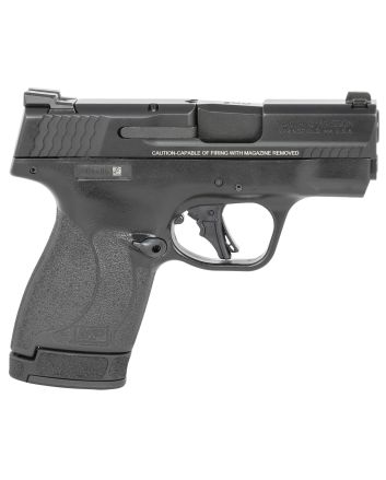 Smith &amp; Wesson 13250 M&amp;P Shield Plus Micro-Compact 9mm Luger 10+1/13+1, 3.10" Black Stainless Steel Barrel, Matte Black Armonite Serrated Slide, Matte Black Polymer Frame, No Thumb Safety