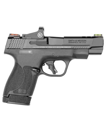 Smith &amp; Wesson 13253 Performance Center M&amp;P Shield Plus 9mm Luger 4" Ported 10+1,13+1 Black Matte Black Armornite Stainless Steel Ported Slide Black Polymer Grip (No Manual) Crimson Trace Red Dot