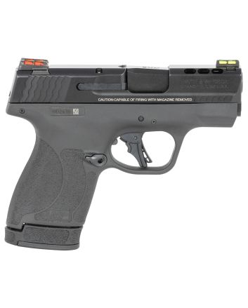 Smith &amp; Wesson 13255 Performance Center M&amp;P Shield Plus EDC 9mm Luger 3.10" Ported 10+1,13+1 Black Matte Black Armornite Stainless Steel Ported Slide Black Polymer Grip (Manual) FO Sights