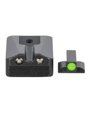 Meprolight USA 412213111 Hyper-BrightGreen Tritium Green Outline Front Sight-Green Tritium Black Outline Rear Sight Kimber 1911 WEDGE