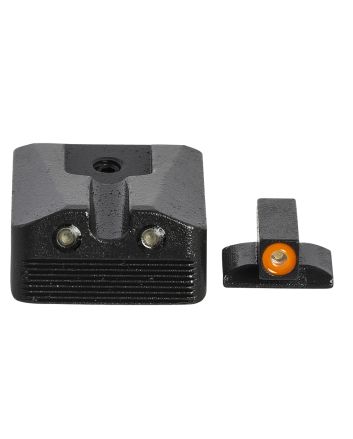 Meprolight USA 412213131 Hyper-BrightGreen Tritium Orange Outline Front Sight-Green Tritium Black Outline Rear Sight Kimber 1911 WEDGE
