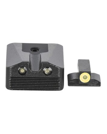 Meprolight USA 412213121 Hyper-BrightGreen Tritium Yellow Outline/Black frame Sight Kimber 1911 WEDGE