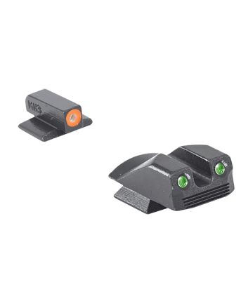 Meprolight USA 412293131 Hyper-BrightGreen Tritium Orange/Front Sight-Green Tritium, Black Frame Kimber 1911 Micro