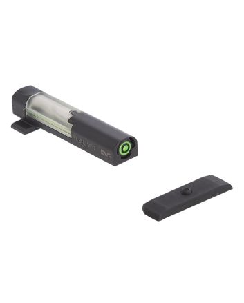 Meprolight USA 632163108 FT Bullseye Front Sight Green/Tritium/Fiber Optic Black Frame, Fits Sig Sauer P365, Dovetail Mount