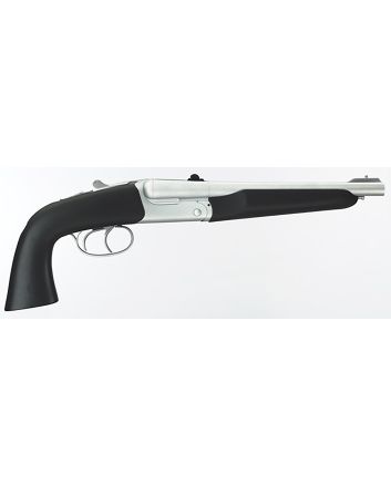 Taylors &amp; Company 210248 Howdah Alaskan 45 Colt (LC)/410 10.25" 2rd Shot Matte Chrome Frame Matte Chrome Round Barrel Black SoftTouch Coated Rubber Grip